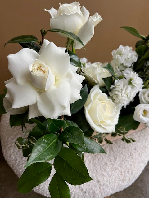 Elise - White Floral Cedar Box